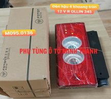 Đèn lái Olin 4 khoang tròn 12V (R) OLLIN 345 (Foton chính hãng)