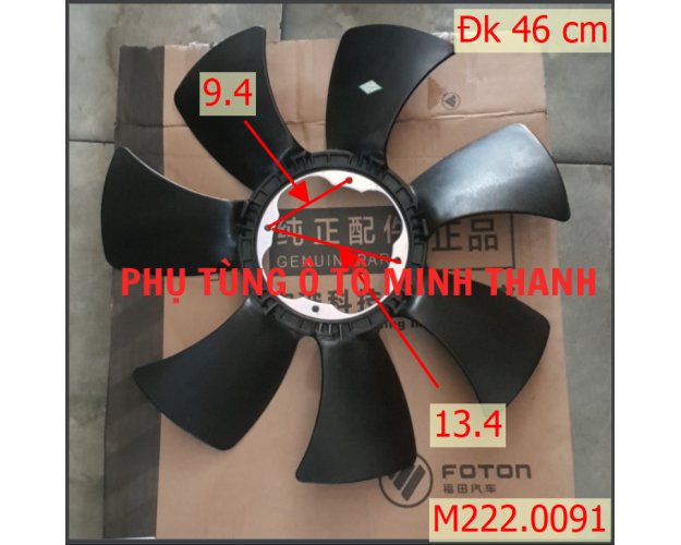 Cánh quạt Ollin345 4J28TC 493 7cánh 1049V9JD6-0CDA19(Foton chính hãng)