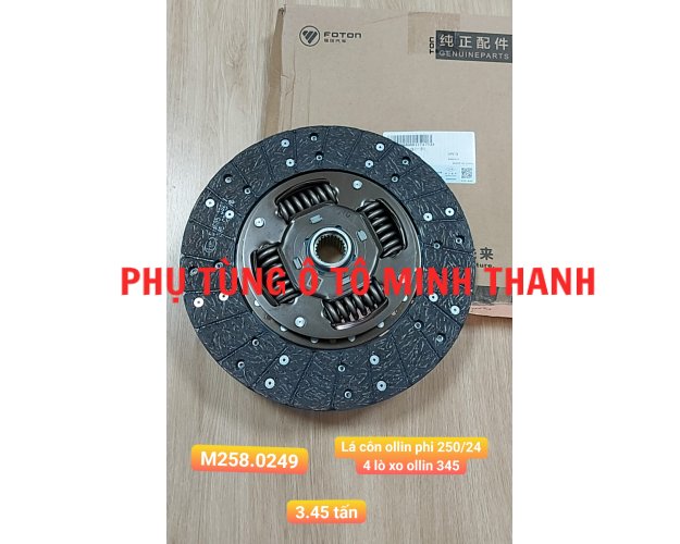 Lá côn Olin phi 250/24 then/ 4lò xo (OLLIN 345) 1049V9JD6-0CDA19 xe tải 3,45T (Foton chính hãng)