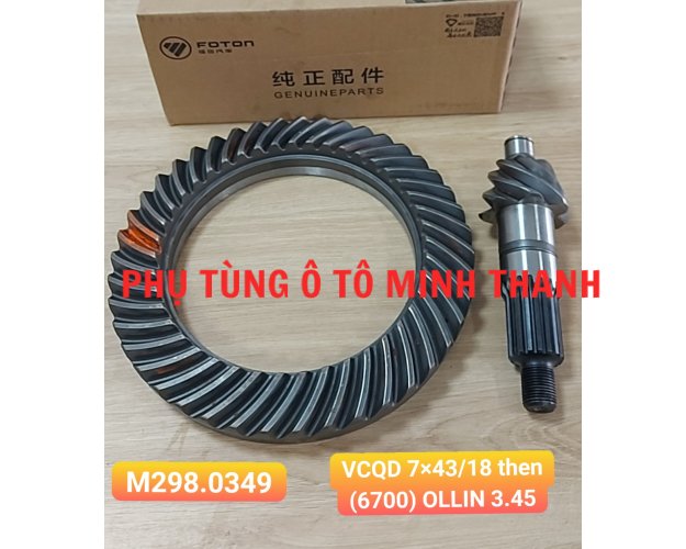 Cùi dĩa VCQD 7x43/18 then (6700)OLLIN 3.45 (Foton chính hãng)