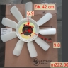 Cánh quạt YC4108 ướt/4110khô(9 cánh, 4 lỗ)