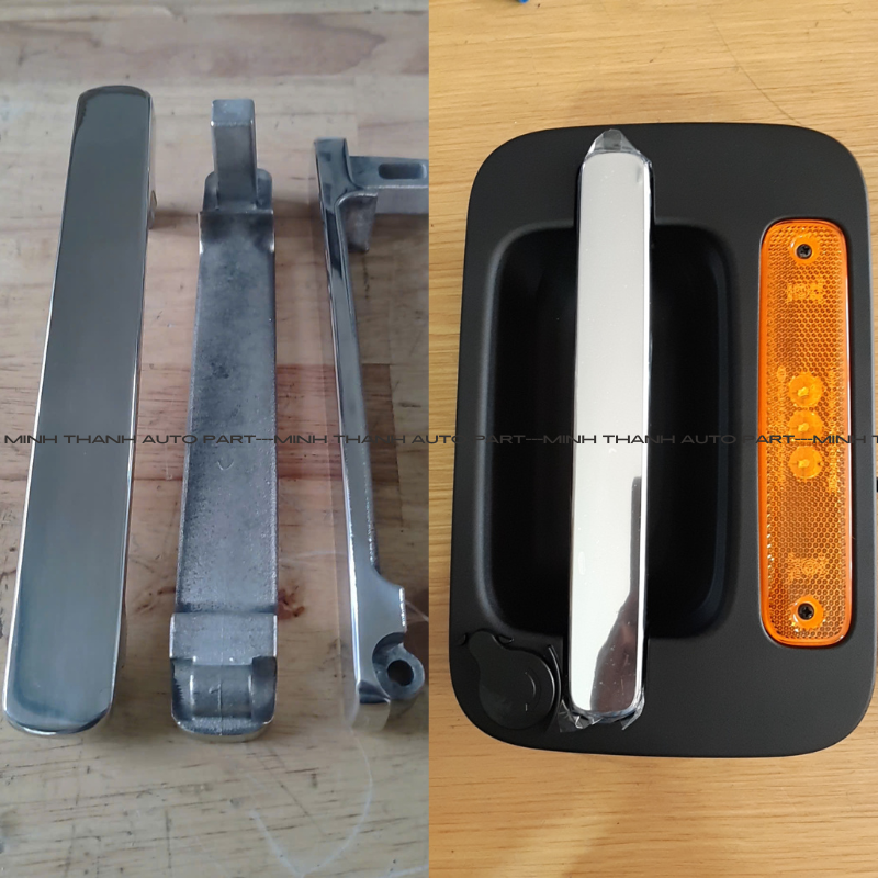 Tay inox khóa cốp Kia Granbird